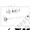 Déflecteur de roulement de roue arrière extérieur M220 (voie large) pour Jeep Wrangler JL - 0104.30 / 68507422AA / 68507422 / 2007852