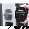 Kit de 4 protections de gâches de portes avant et arrière "Jeep" pour Jeep Wrangler JL Unlimited (4 portes)