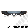 Pare-chocs arrière en acier FLJ Offroad "IRONFORCE" avec attelage carré US, LED intégrées et 2 manilles pour Jeep Wrangler JL et Wrangler JL Unlmited.