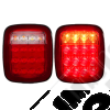 Kit de 2 feux LED arrière gauche et droit (plat version Europe) pour Jeep CJ, Wrangler YJ, TJ