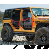 Kit de 4 demi portes tubulaires en acier sans rétroviseurs pour Jeep Gladiator JT