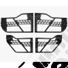 Kit de 4 demi portes tubulaires en acier sans rétroviseurs pour Jeep Gladiator JT