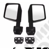 Kit de 2 rétroviseurs noir pour Jeep Wrangler JK, JL, Gladiator JT