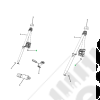 Boulon de fixation de ceinture de sécurité arrière gauche ou droite pour Jeep Wrangler JK - 1577.30V / 6105125AA / 6105125