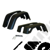 Kit de 4 élargisseurs d'ailes large +17cm en plastique pour Jeep Wrangler TJ - 55254918K7 / CR-55254918K7 / 1406.24