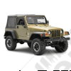 Kit de 4 élargisseurs d'ailes large +17cm en plastique pour Jeep Wrangler TJ - 55254918K7 / CR-55254918K7 / 1406.24