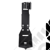 Fixation de cric sur charnières de coffre pour cric type Hi-Lift FLJ Offroad "IronJack" pour Jeep Wrangler YJ, TJ, JK, JL