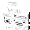 Enjoliveur de pare chocs avant pour le Contrôle de vitesse adaptatif pour Jeep Grand Cherokee WL, WK2 - 68084166AB
