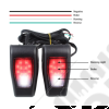 Kit d'enjoliveurs sur charnières de hayon à LED pour Jeep Wrangler JK