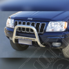 Pare buffles acier inox (avec écrit "Grand Cherokee") pour Jeep Grand Cherokee WJ, WG