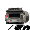 Bâche électrique Squareback by MyTop - Couleur : Black (Noir) - Jeep Wrangler JL Unlimited (4 portes)