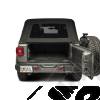 Bâche électrique Squareback by MyTop - Couleur : Black (Noir) - Jeep Wrangler JL (2 portes) - 9440017 / 94400-17