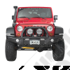 Pare chocs avant acier avec porte treuil type AEV Premium - Jeep Wrangler JK - 1540.38AEV-CA / PCAV-066 / 1533.65CA / JP-BP008