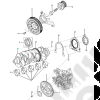 Vilebrequin moteur 2.8L CRD (177 chevaux) - Jeep Wrangler JK - 68027448AA / 68158311AA / 68211059AA