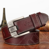 Ceinture Jeep cuir marron (taille: 120cm)