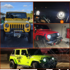 Kit 2 Phares LED 7’’ FLJ Offroad Classic7 – Homologués Europe – Jeep CJ (1976–1986), Wrangler TJ (1996–2006), JK (2007–2018) - E00615 / LTPZHL7 / RT28104 / NS1640R1RGB