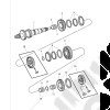 Synchroniseur 1ere et 2eme boite à vitesses NSG370 6 rapports - Jeep - Y609.02 / 5137639AA / 5099260AA / 5137639AB