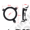 Fixations adaptateur pour phare à LED (gauche et droit) de la marque FLJ Offroad pour Jeep Wrangler JL - Permet de mettre des phares LED sur votre Jeep Wrangler JL - 0824.35 / 216981 / B07TWTNZZM