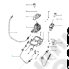 Cable commande levier boite automatique 42RLE 3.8L V6 et NAG1 3.6L V6 - Jeep Wrangler JK - 68067439AB / 68067439 / 68067439AE
