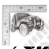Boucle de ceinture JEEP en métal (taille: 8.5cm x 6cm)
