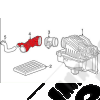 Durite d'admission d'air pour boite à air 2.8L CRD Jeep Cherokee Liberty KJ