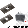 Kit 2 cales caoutchouc sous radiateur moteur pour Jeep Willys MB, Ford GPW, Hotchkiss M201