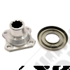 Yoke de sortie de boite de transfert (carré) avec déflecteur non monté pour frein à tambour type Willys pour Jeep Willys MB, Ford GPW, Hotchkiss M201