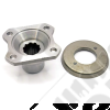 Yoke de sortie de boite de transfert (carré) avec déflecteur non monté pour frein à tambour type Willys pour Jeep Willys MB, Ford GPW, Hotchkiss M201