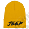 Bonnet Jeep couleur : or écrit Jeep en noir