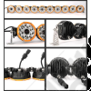 Barre de 10 phares LED universel (de 9V à 32V) Longueur 132cm soit 52"