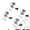 Kit de 4 pistons avec segmentations, 4 bielles, coussinets de bielles et coussinets de villebrequin (Cote : STANDARD) pour 2.8L CRD 177ch. Jeep Wrangler JK - 1328.24 / 68029435AA + 68020529AA