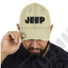 Casquette Jeep, couleur beige écrit Jeep en noir