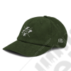Casquette semi plate Jeep, couleur verte en velours côtelé écrit Jeep en blanc