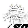 Vis torx pour charnières capot moteur Jeep Wrangler JL et Gladiator JT - 6512030AA