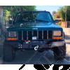 Pare chocs avant acier avec porte treuil (modèle EXT) Rock Army Jeep Cherokee XJ