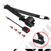 Ceinture de Sécurité Noire Universelle 3 Points pour Jeep, 4x4, voiture, camion, ...