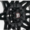 Cache moyeu Ballistic 814 noir mat pour entraxe 5x127