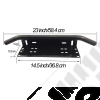 Support de lampe additionnel et support de plaque d'immatriculation pour pare chocs avant