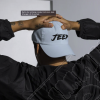 Casquette Jeep réglable, couleur bleu écrit Jeep en noir