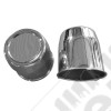 Cache moyeu de roue FERME (arrière) en acier chromé (diamètre 110mm) - Jeep CJ2, CJ3, CJ5, CJ6, CJ7, CJ8, Wagoneer SJ