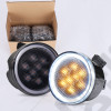Kit de 2 feux clignotants à LED avec Halo dans la calandre pour Jeep Wrangler JK 
