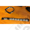 Collier Jeep pour chien (couleur: noire) longueur réglable de 33cm à 52cm 