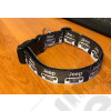 Collier Jeep pour chien (couleur: noire) longueur réglable de 33cm à 52cm 