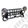 Kit face avant calandre, sous calandre et phares US pour Jeep Cherokee Libertry KJ (phase 1)