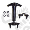 Hood Catch Kit (Black-Rubber Coated)