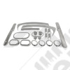 Complete Interior Trim Kit (2-Door; Chrome)