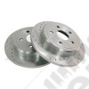 Kit 2 disques de frein "Performance" arrière renforcés percés et raynurés pour Jeep Grand Cherokee WH, WK sauf SRT8