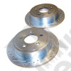 Brake Rotor Set (Rear Drilled & Slotted)