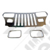 Grille Applique Set (Stainless-YJ)