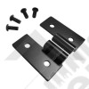 Lower Door Hinge Bracket Set (Black Stainless)